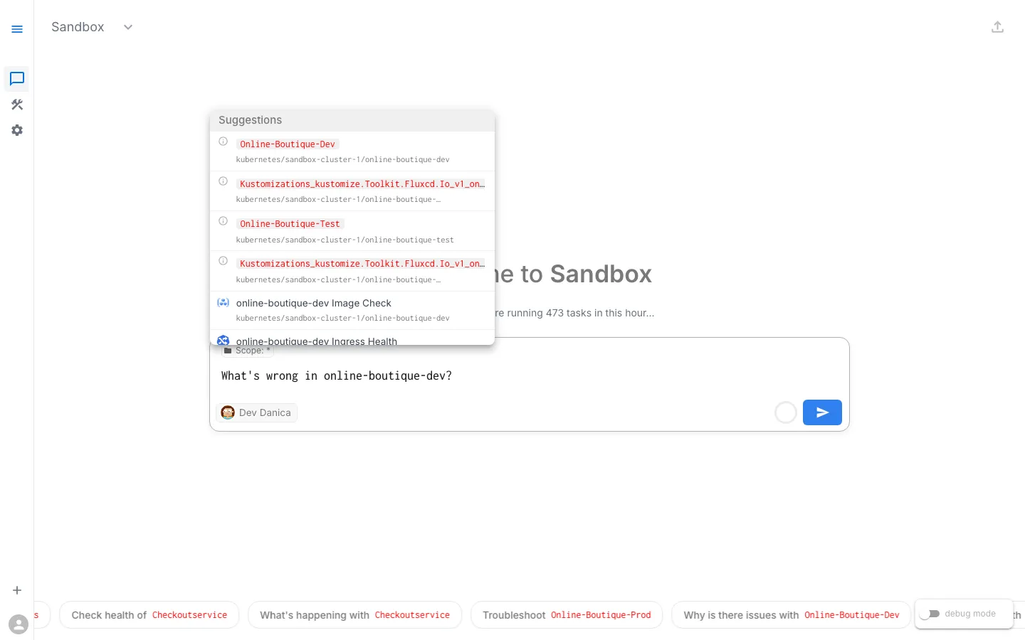 Asking about online-boutique-dev