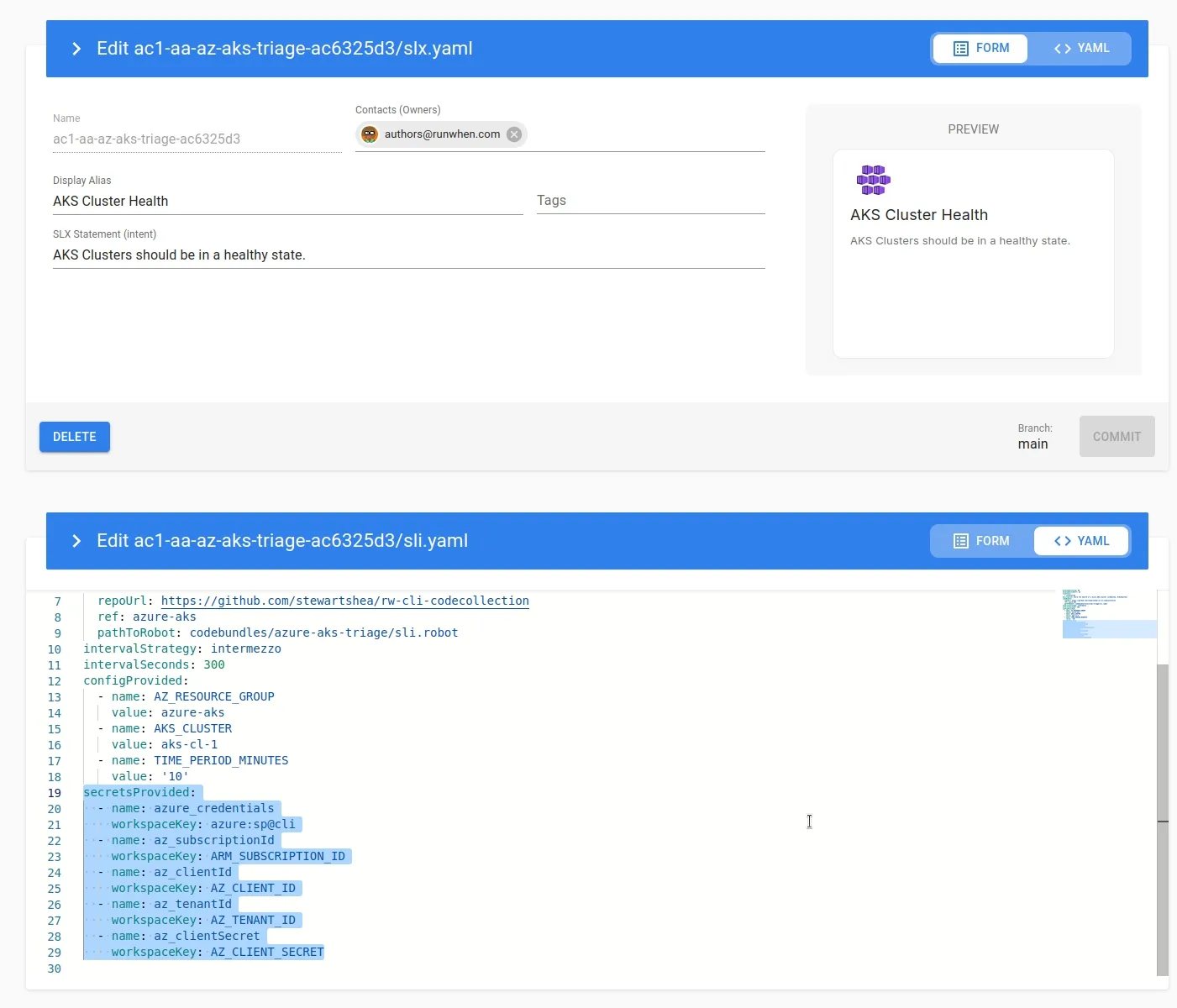 Editing the SLX Configuration