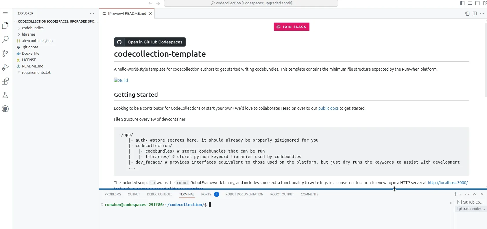Codespace Development Environment
