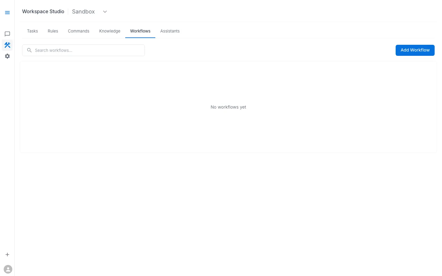 Workspace Studio Workflows